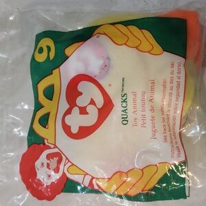 1996 McDonald's Ty Teenie Beanie Babies Quack